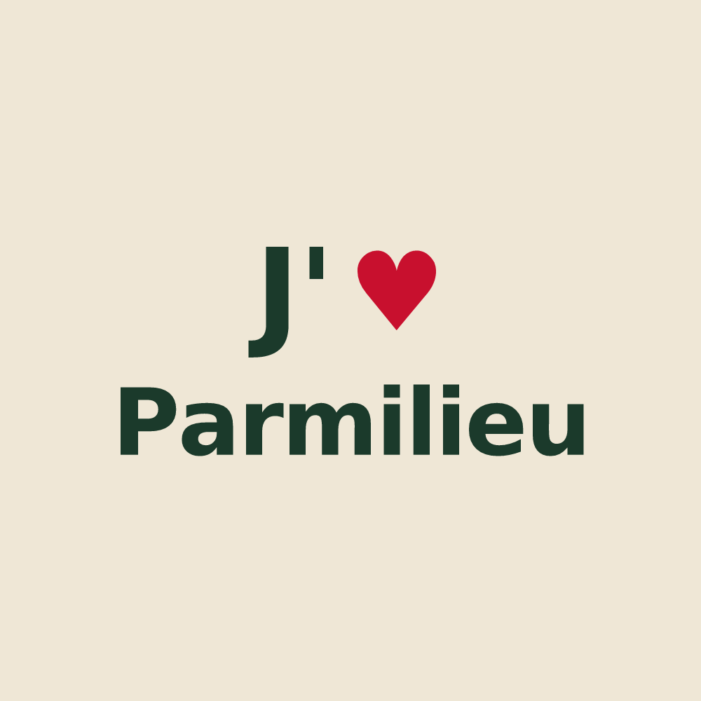 Tote bag personnalisé Parmilieu — design J'aime Parmilieu