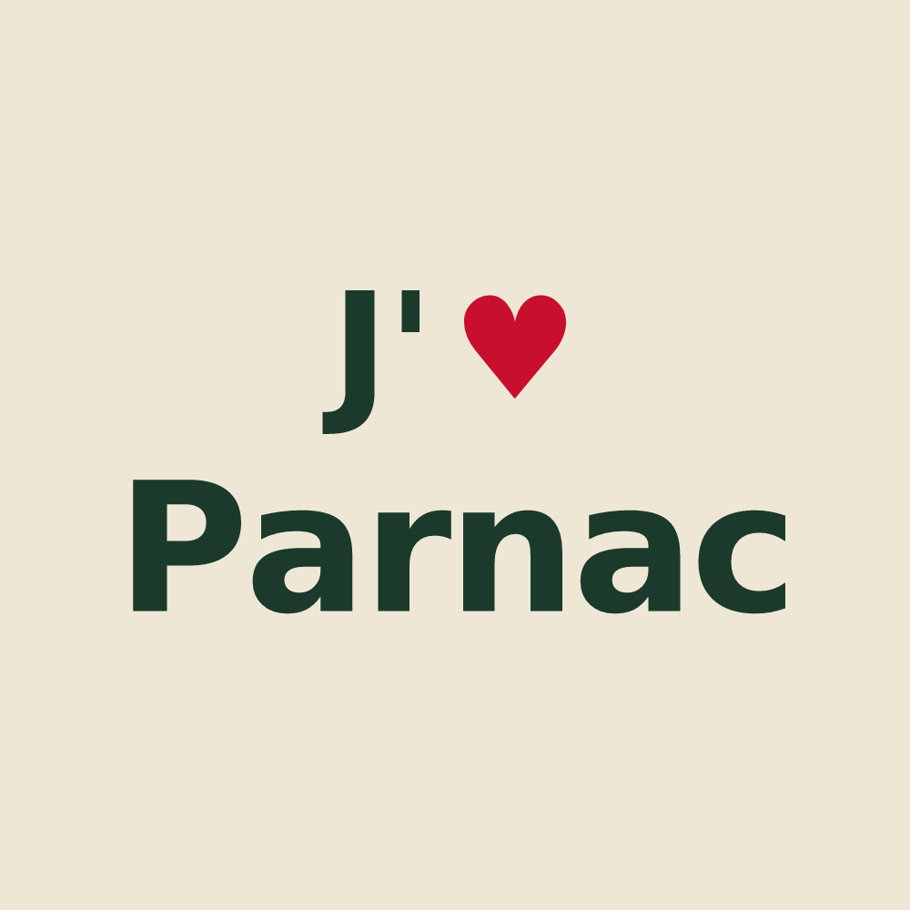 Tote bag personnalisé Parnac — design J'aime Parnac