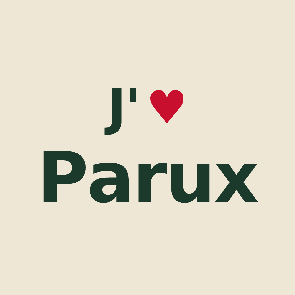Tote bag personnalisé Parux — design J'aime Parux