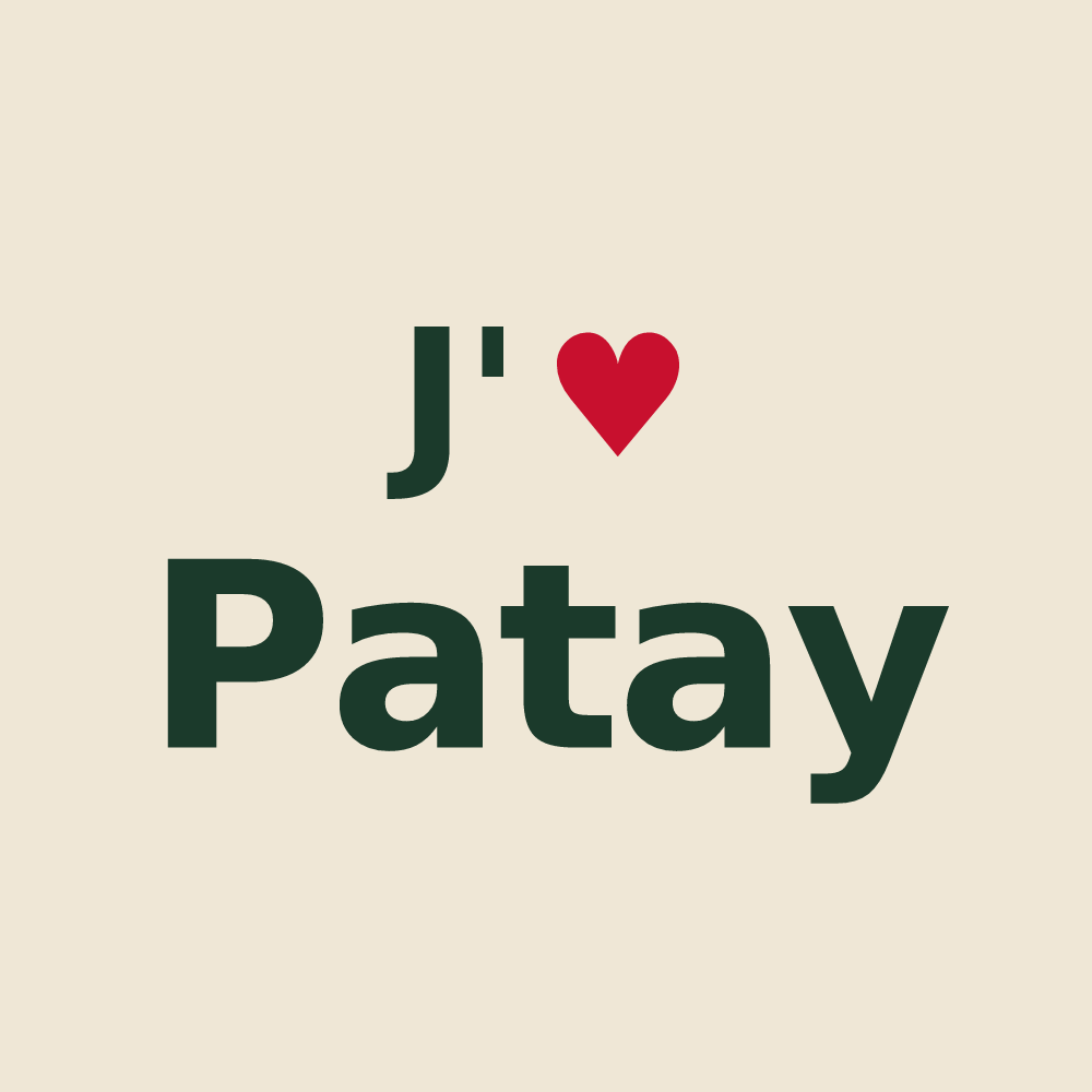 Tote bag personnalisé Patay — design J'aime Patay