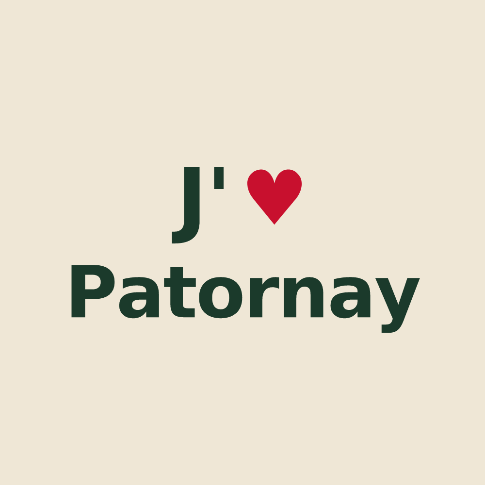 Tote bag personnalisé Patornay — design J'aime Patornay