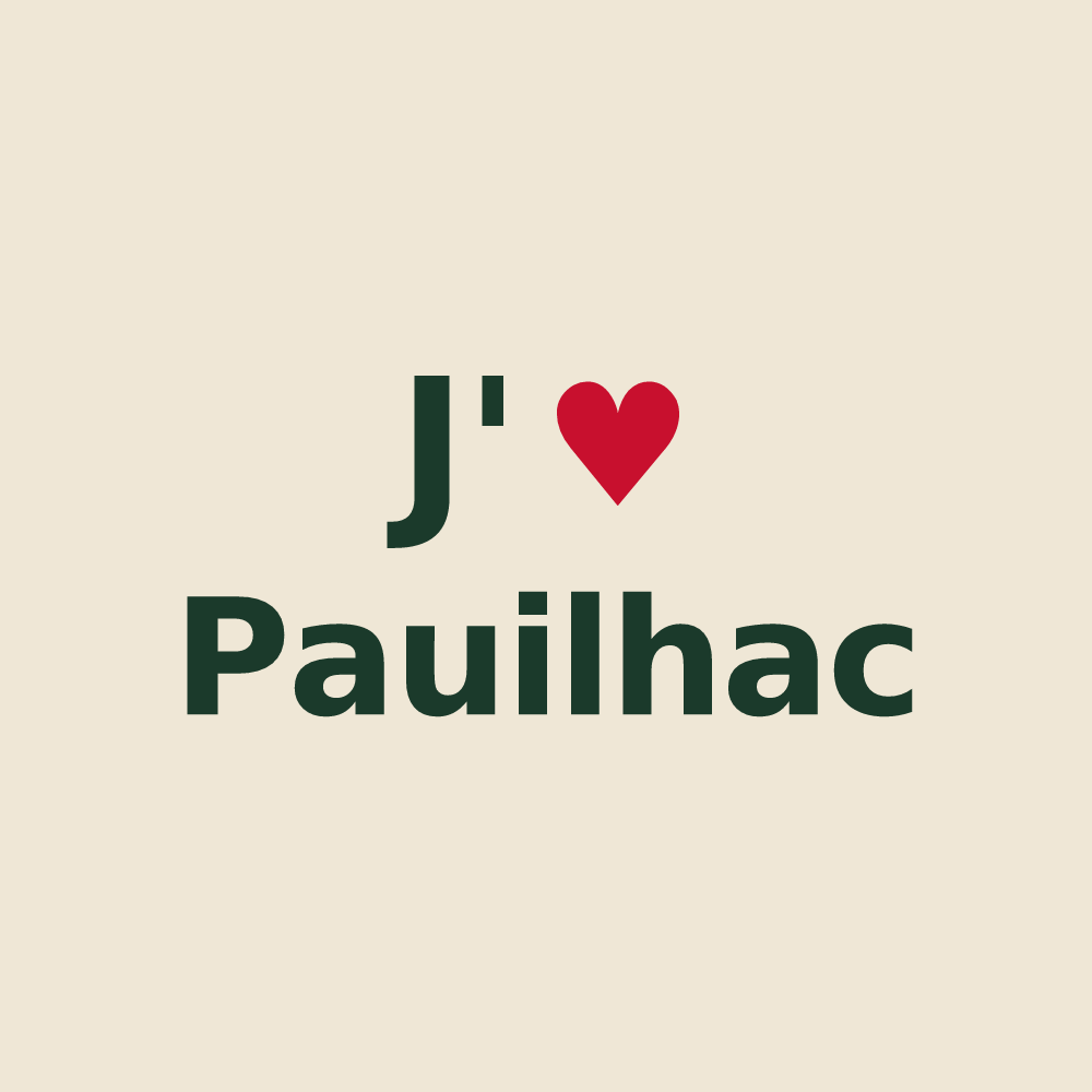 Tote bag personnalisé Pauilhac — design J'aime Pauilhac