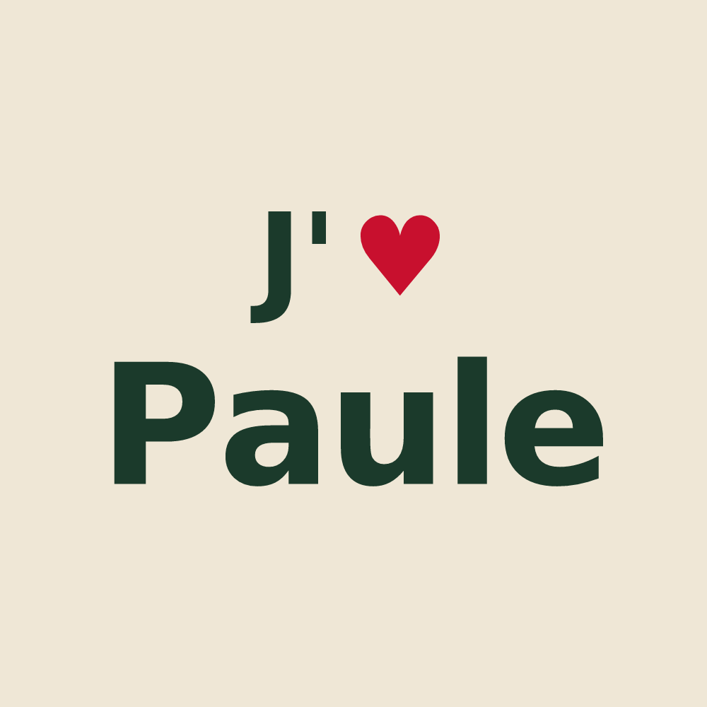 Tote bag personnalisé Paule — design J'aime Paule