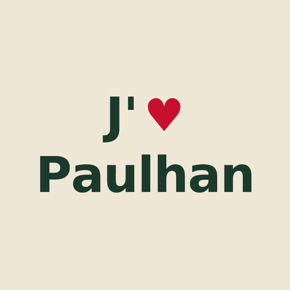Tote bag personnalisé Paulhan — design J'aime Paulhan