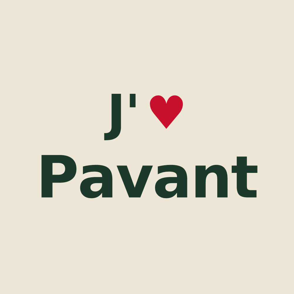 Tote bag personnalisé Pavant — design J'aime Pavant
