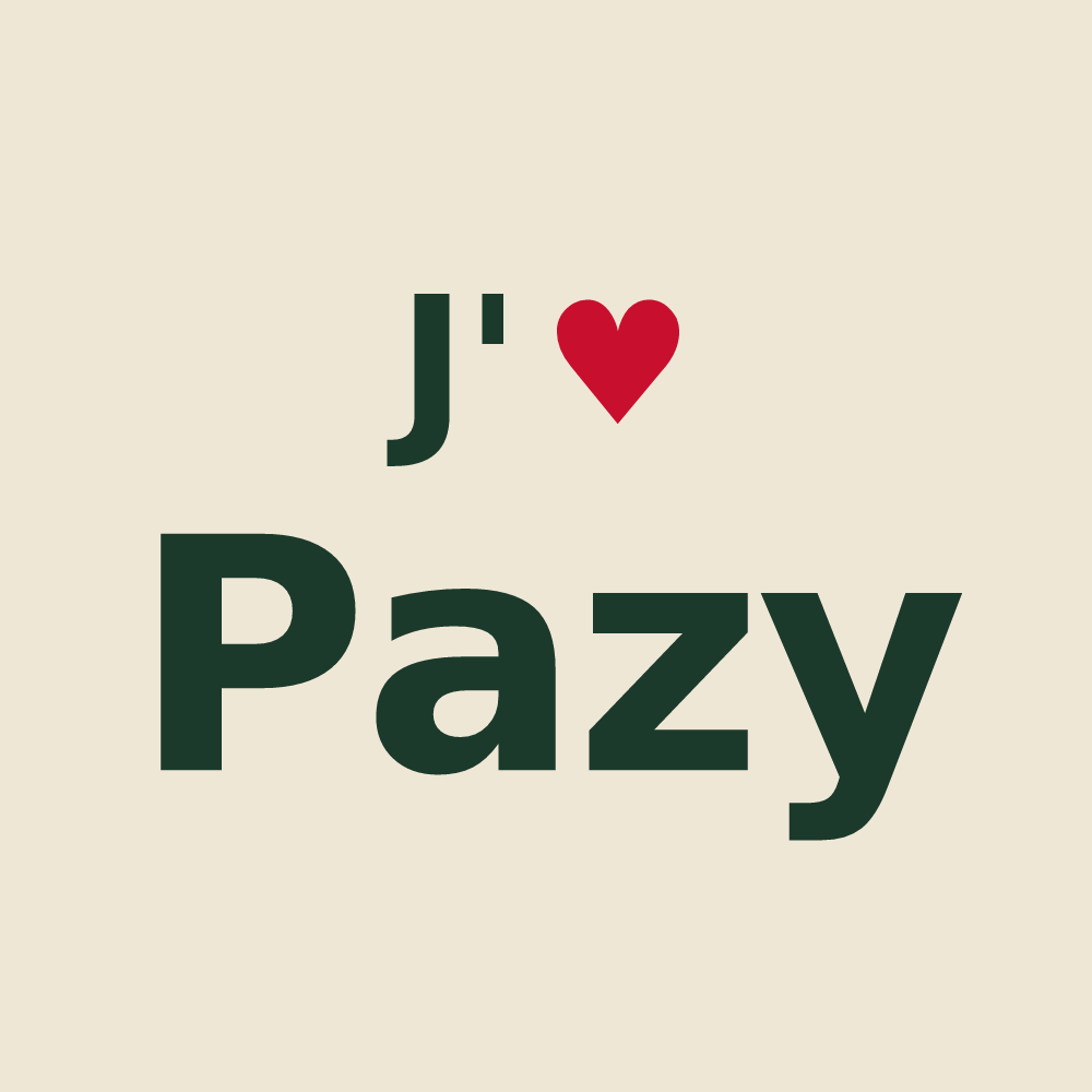 Tote bag personnalisé Pazy — design J'aime Pazy