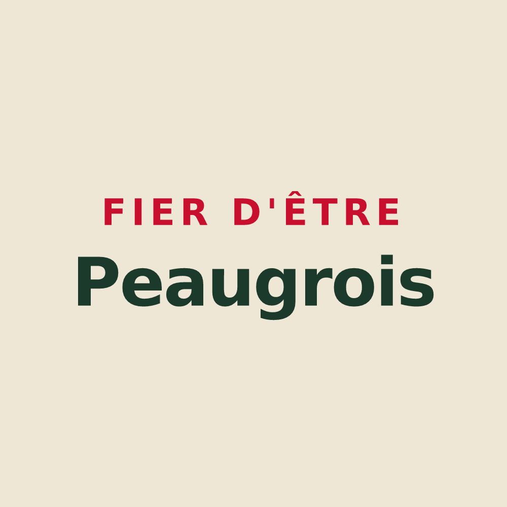 Tote bag « Fier d'être Peaugrois » — design pour Peaugres