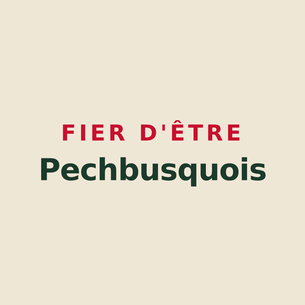 Tote bag « Fier d'être Pechbusquois » — design pour Pechbusque