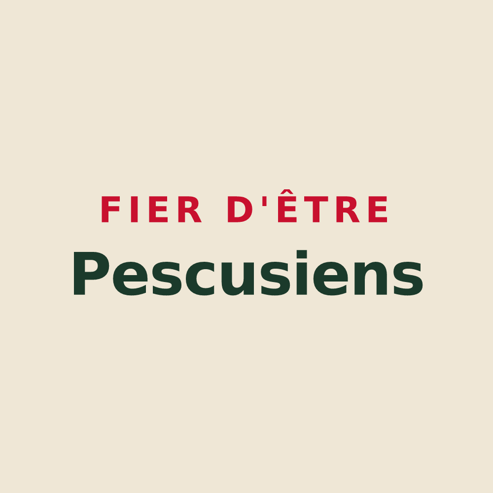 Tote bag « Fier d'être Pescusiens » — design pour Pecqueuse