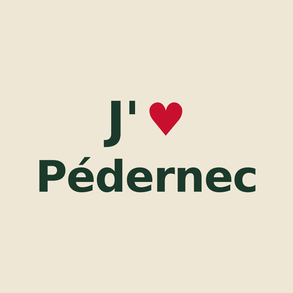 Tote bag personnalisé Pédernec — design J'aime Pédernec