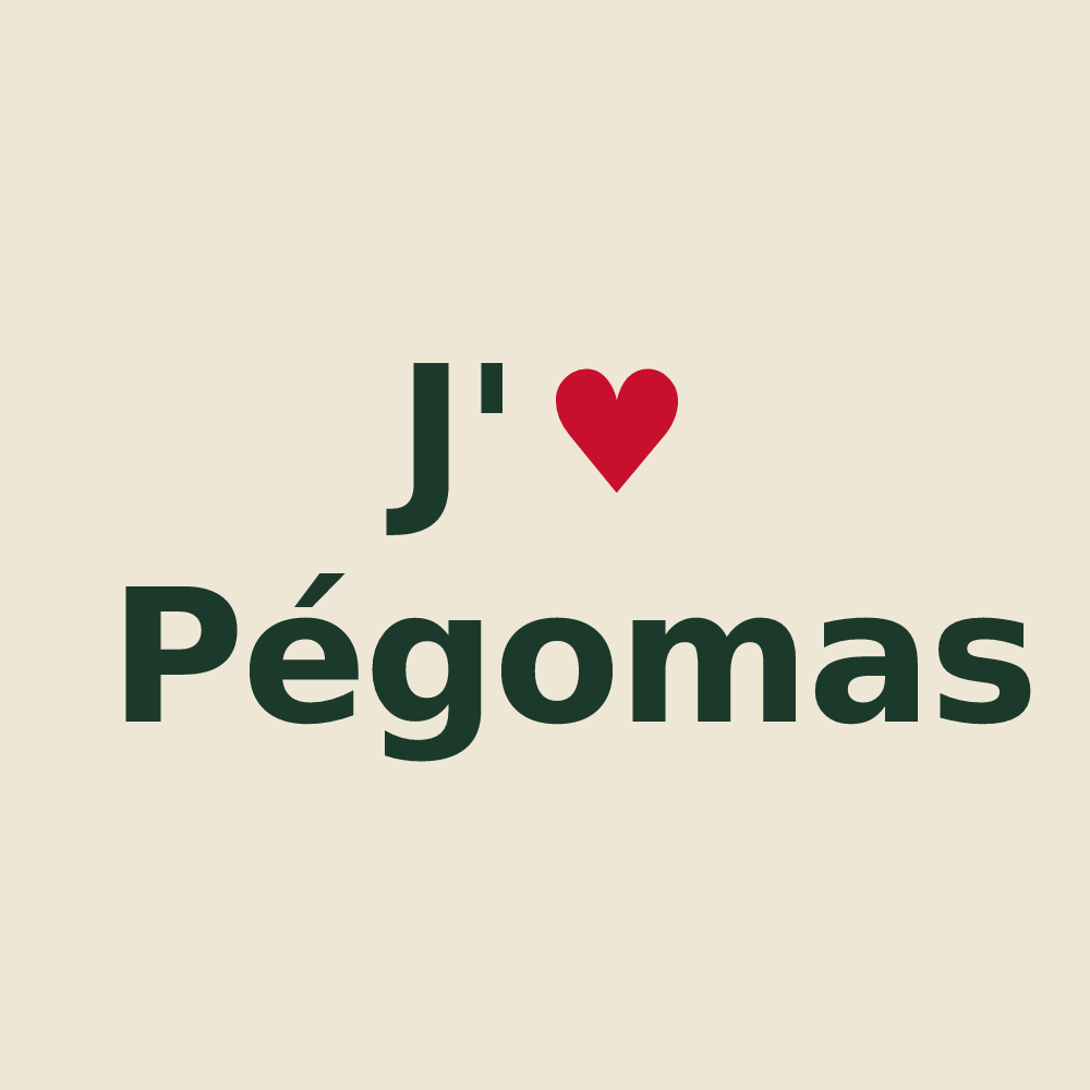 Tote bag personnalisé Pégomas — design J'aime Pégomas