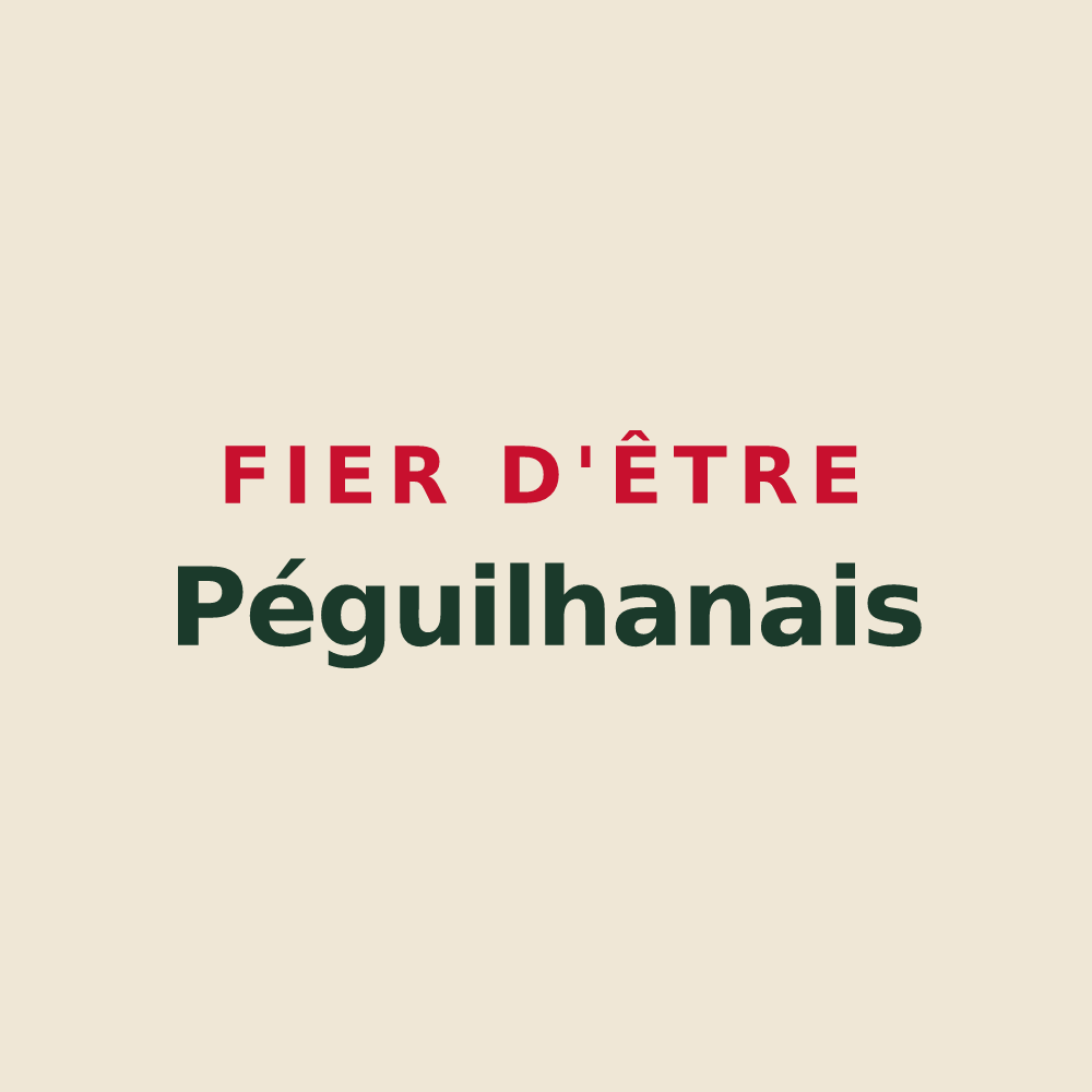 Tote bag « Fier d'être Péguilhanais » — design pour Péguilhan