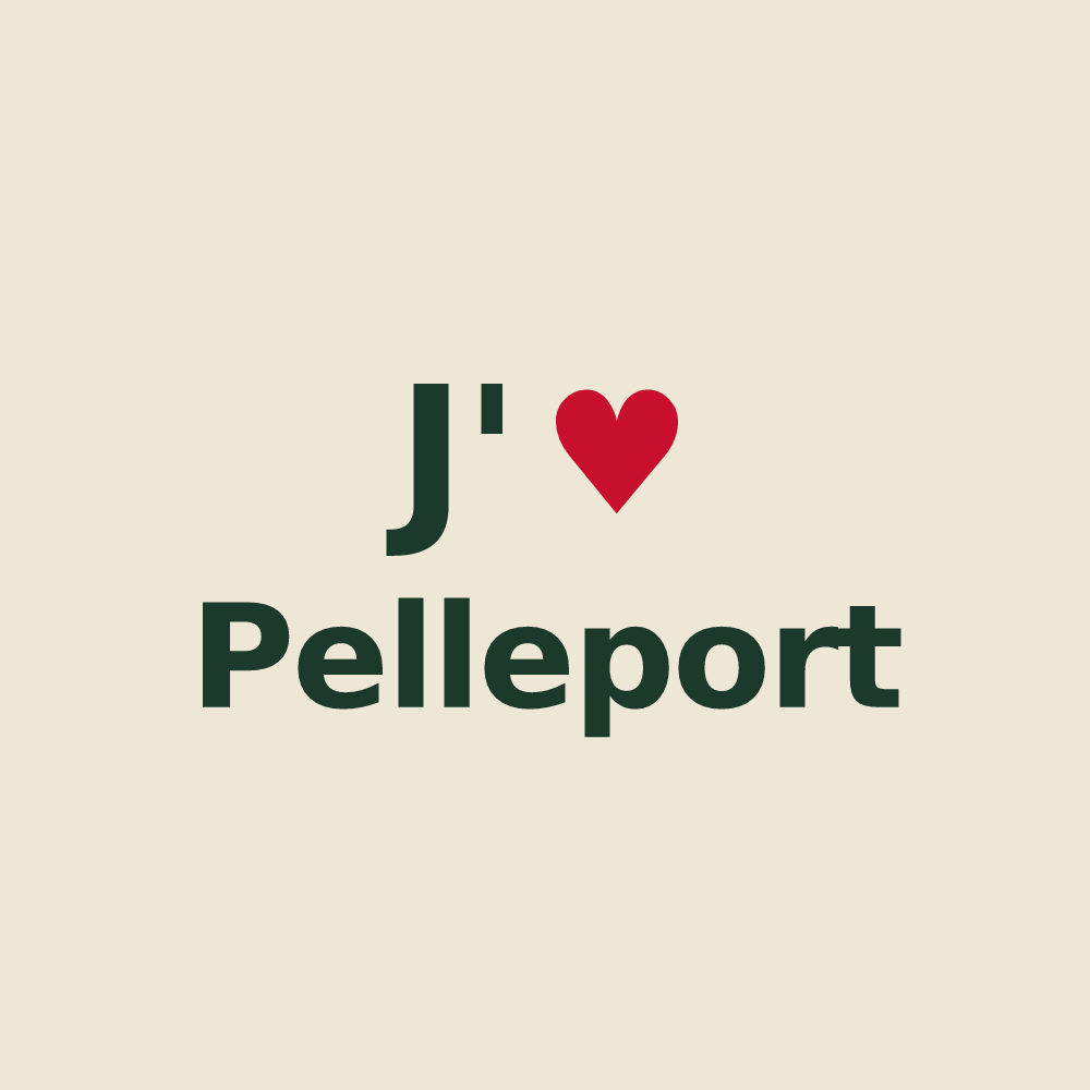 Tote bag personnalisé Pelleport — design J'aime Pelleport