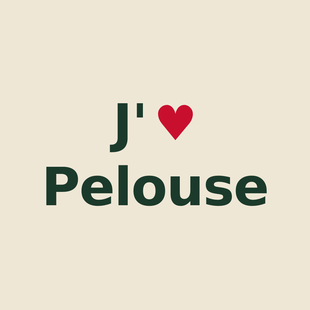 Tote bag personnalisé Pelouse — design J'aime Pelouse