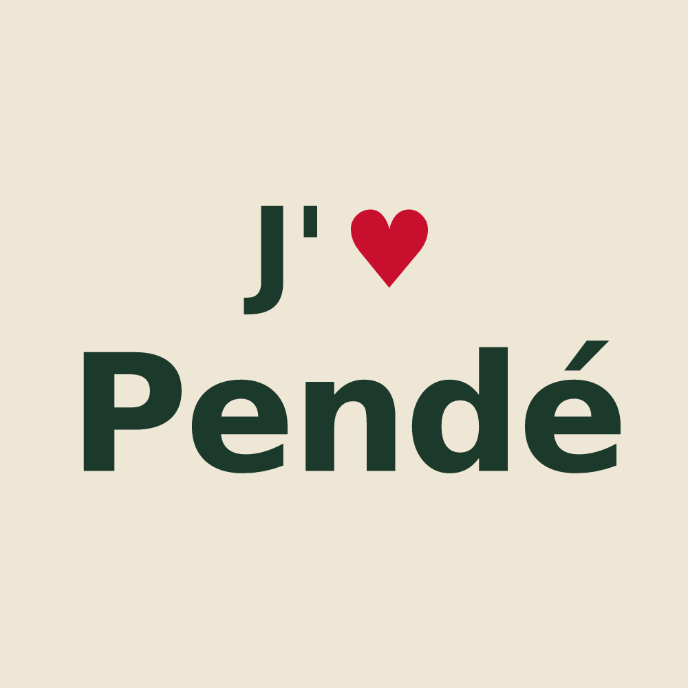 Tote bag personnalisé Pendé — design J'aime Pendé