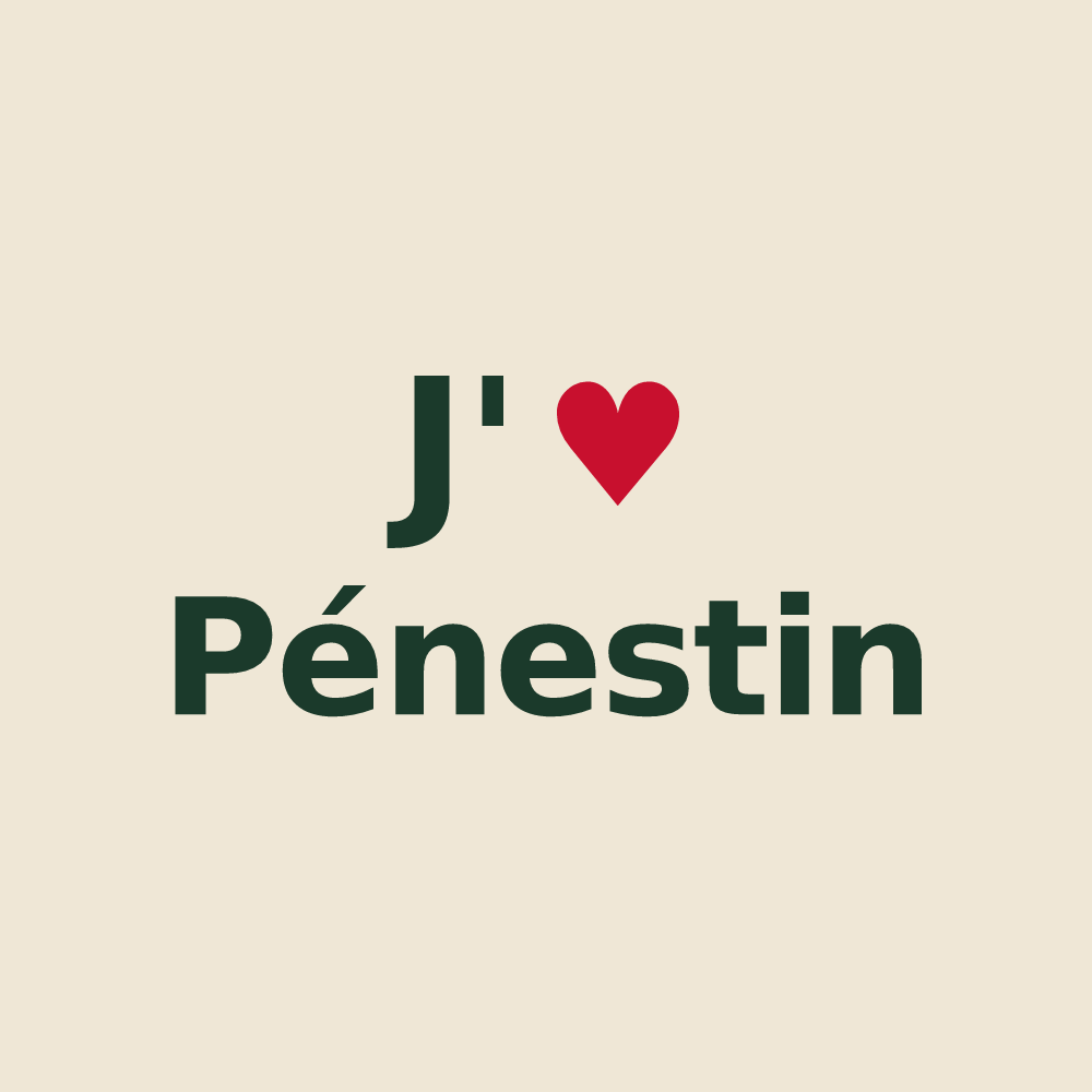 Tote bag personnalisé Pénestin — design J'aime Pénestin