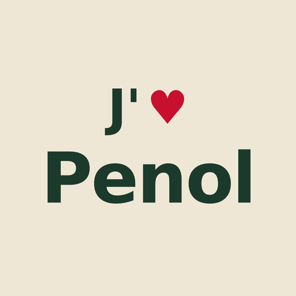 Tote bag personnalisé Penol — design J'aime Penol