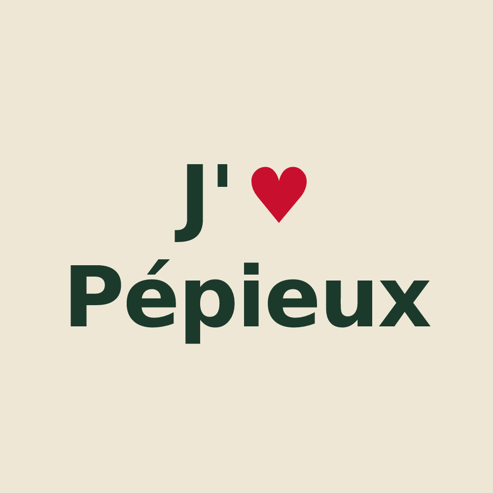 Tote bag personnalisé Pépieux — design J'aime Pépieux