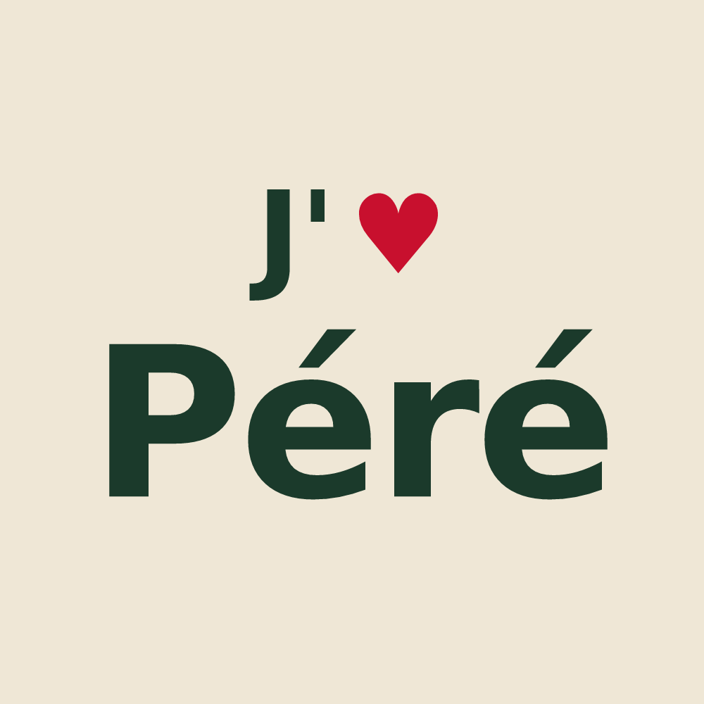 Tote bag personnalisé Péré — design J'aime Péré