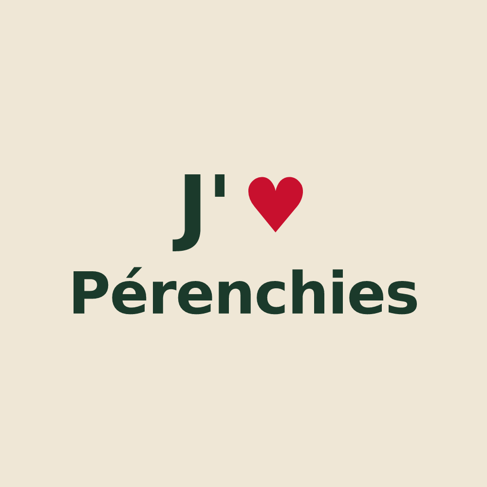 Tote bag personnalisé Pérenchies — design J'aime Pérenchies