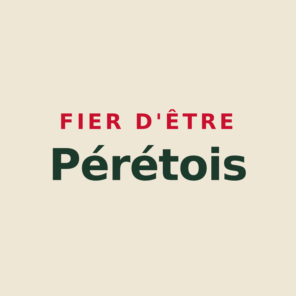 Tote bag « Fier d'être Pérétois » — design pour Péret-Bel-Air