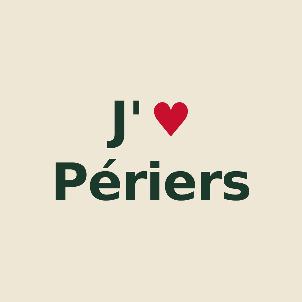 Tote bag personnalisé Périers — design J'aime Périers