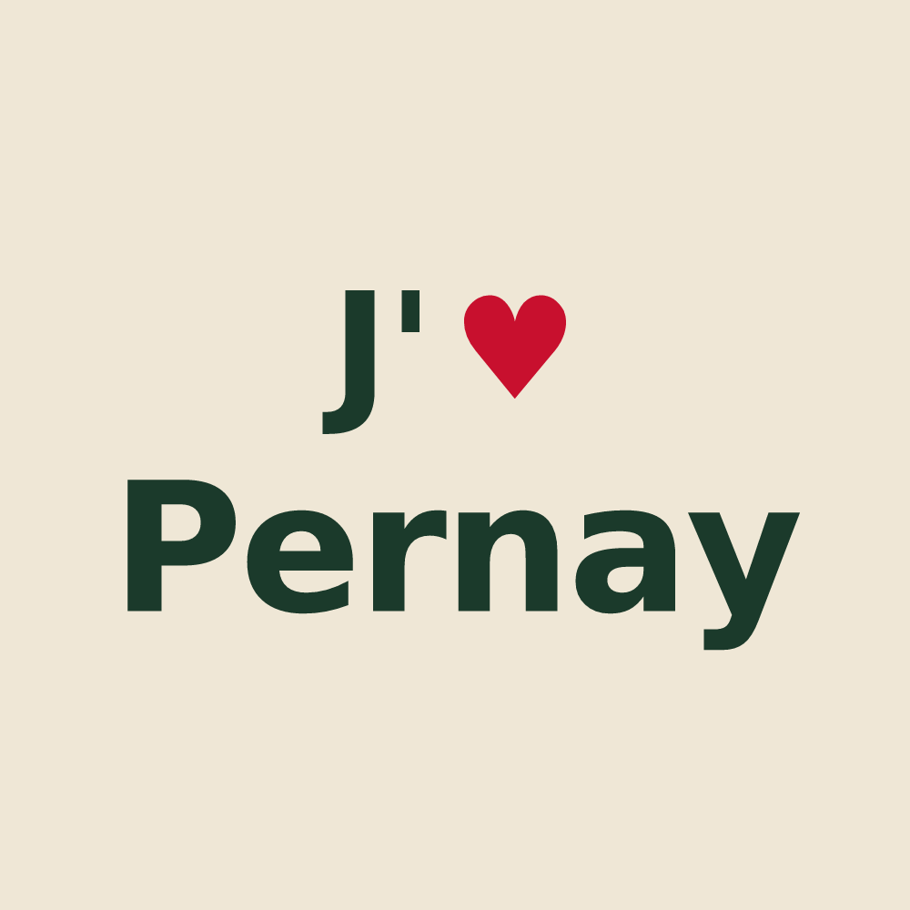 Tote bag personnalisé Pernay — design J'aime Pernay