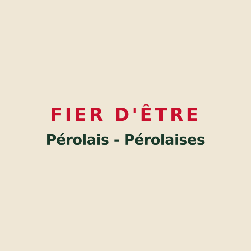 Tote bag « Fier d'être Pérolais - Pérolaises » — design pour Pérols-sur-Vézère
