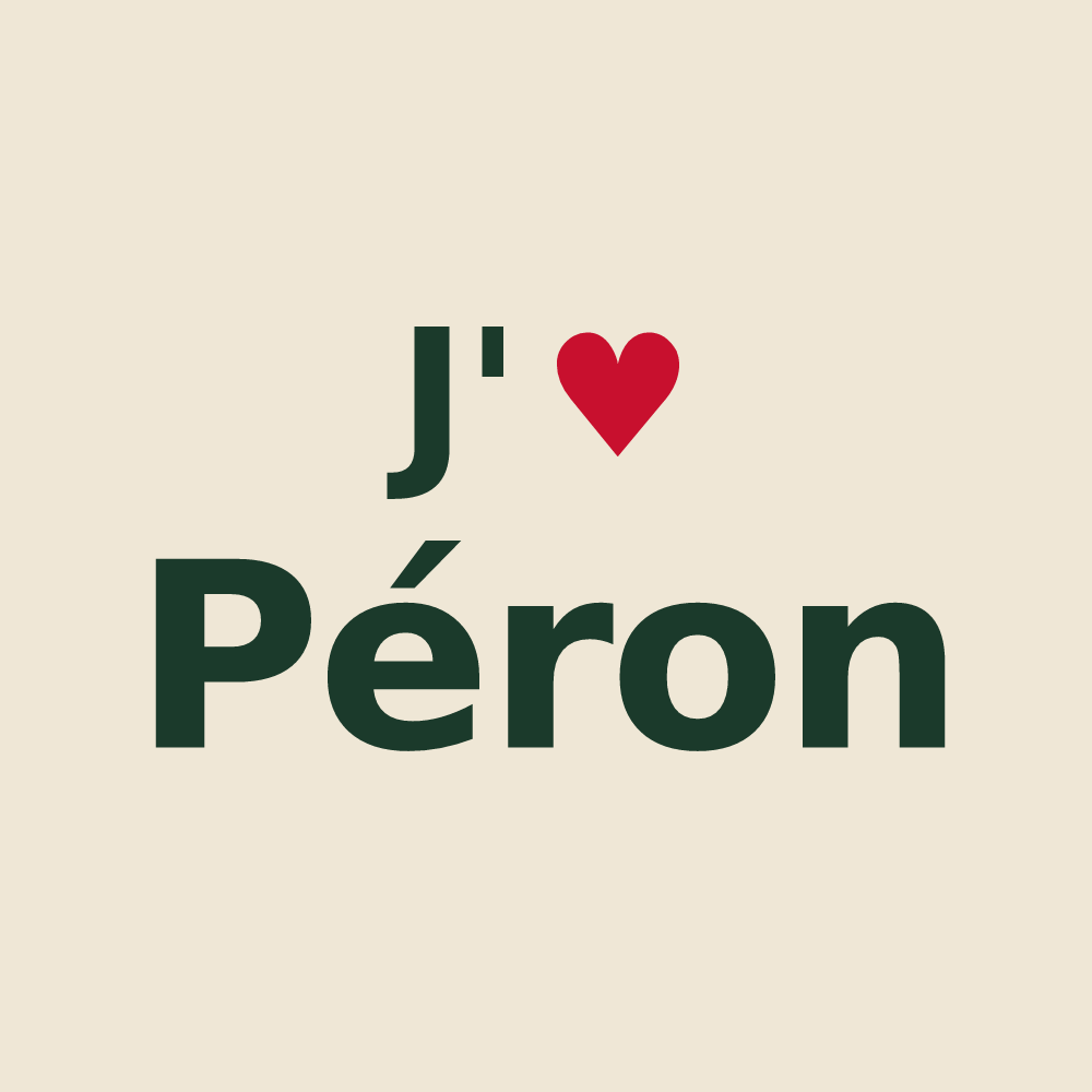 Tote bag personnalisé Péron — design J'aime Péron