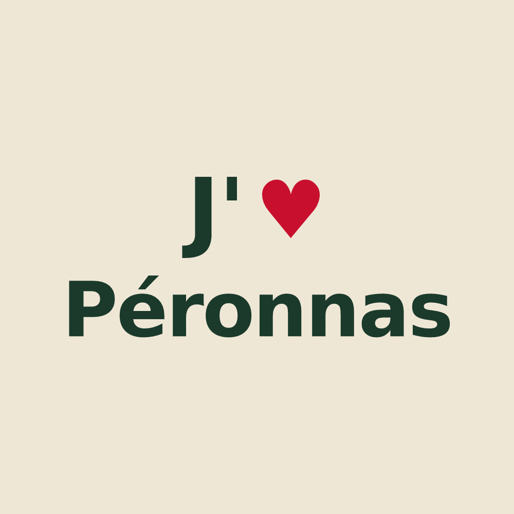 Tote bag personnalisé Péronnas — design J'aime Péronnas