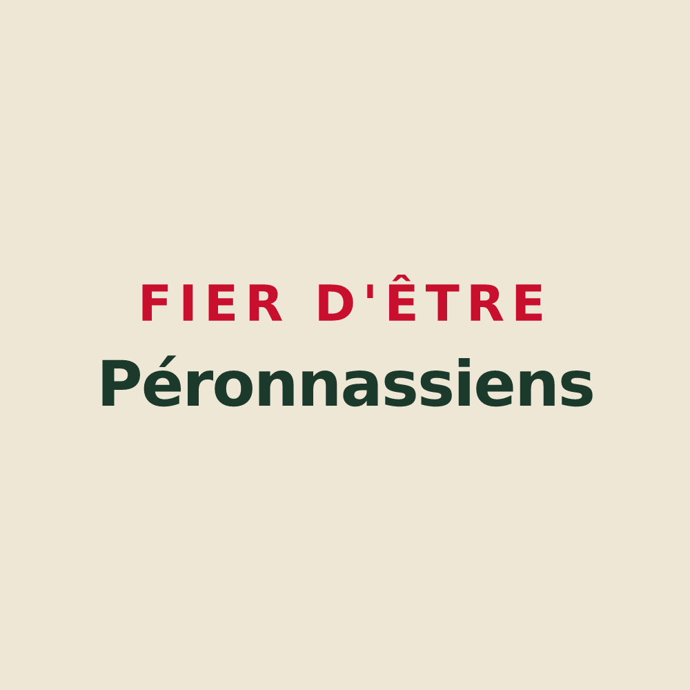 Tote bag « Fier d'être Péronnassiens » — design pour Péronnas
