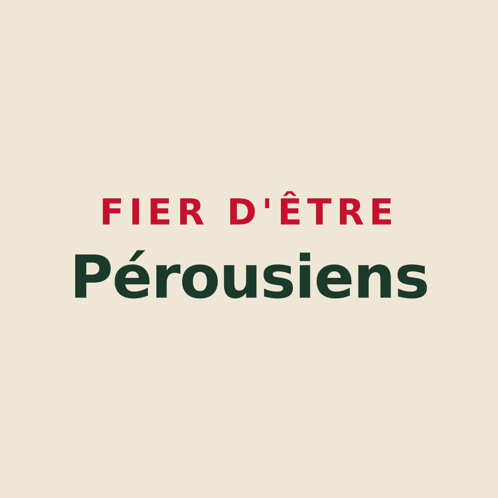 Tote bag « Fier d'être Pérousiens » — design pour Pérouse