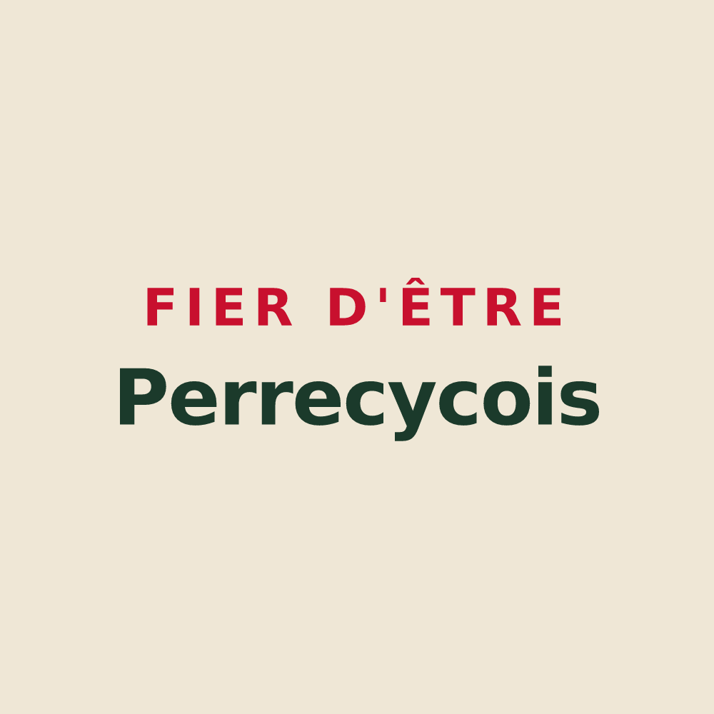 Tote bag « Fier d'être Perrecycois » — design pour Perrecy-les-Forges