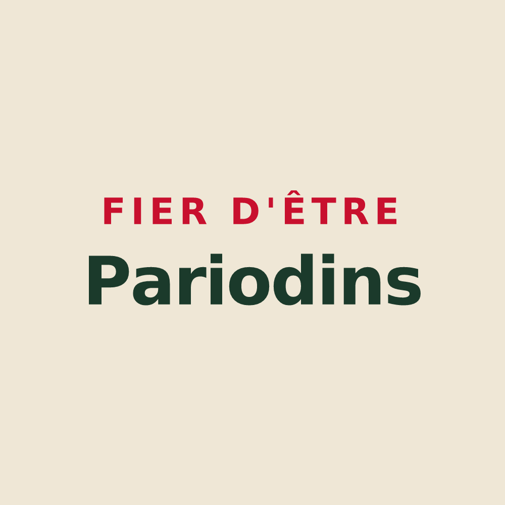 Tote bag « Fier d'être Pariodins » — design pour Perreux