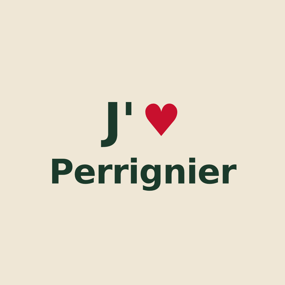 Tote bag personnalisé Perrignier — design J'aime Perrignier
