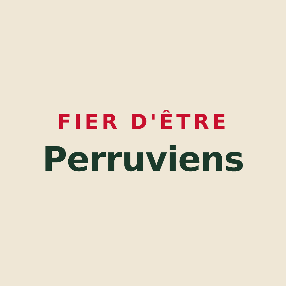 Tote bag « Fier d'être Perruviens » — design pour Perrou
