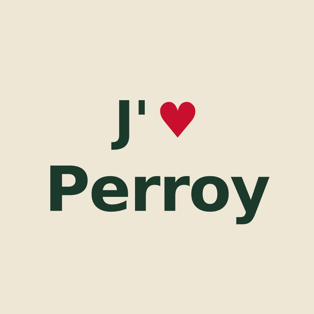 Tote bag personnalisé Perroy — design J'aime Perroy