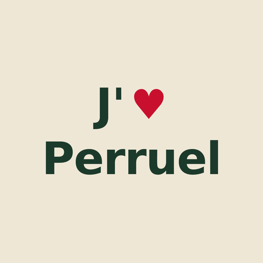 Tote bag personnalisé Perruel — design J'aime Perruel