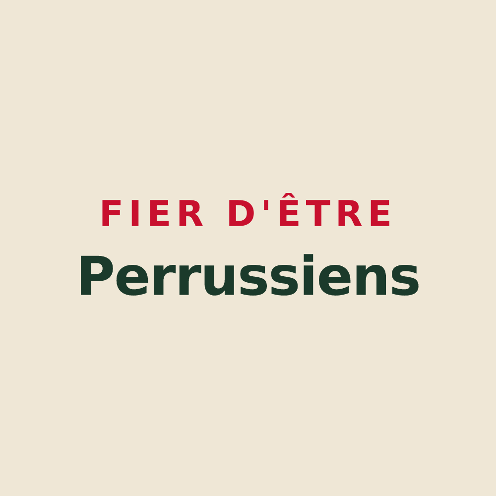 Tote bag « Fier d'être Perrussiens » — design pour Perrusse