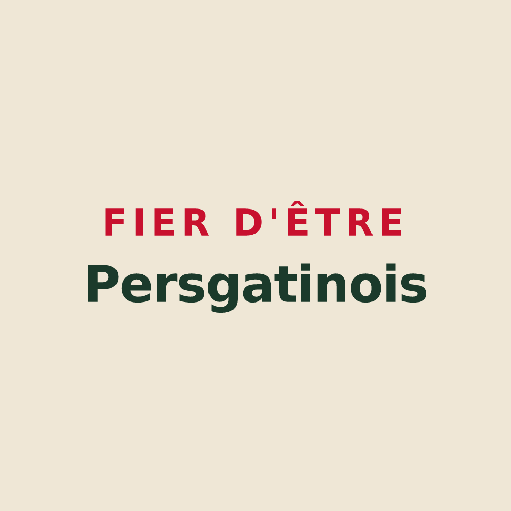 Tote bag « Fier d'être Persgatinois » — design pour Pers-en-Gâtinais