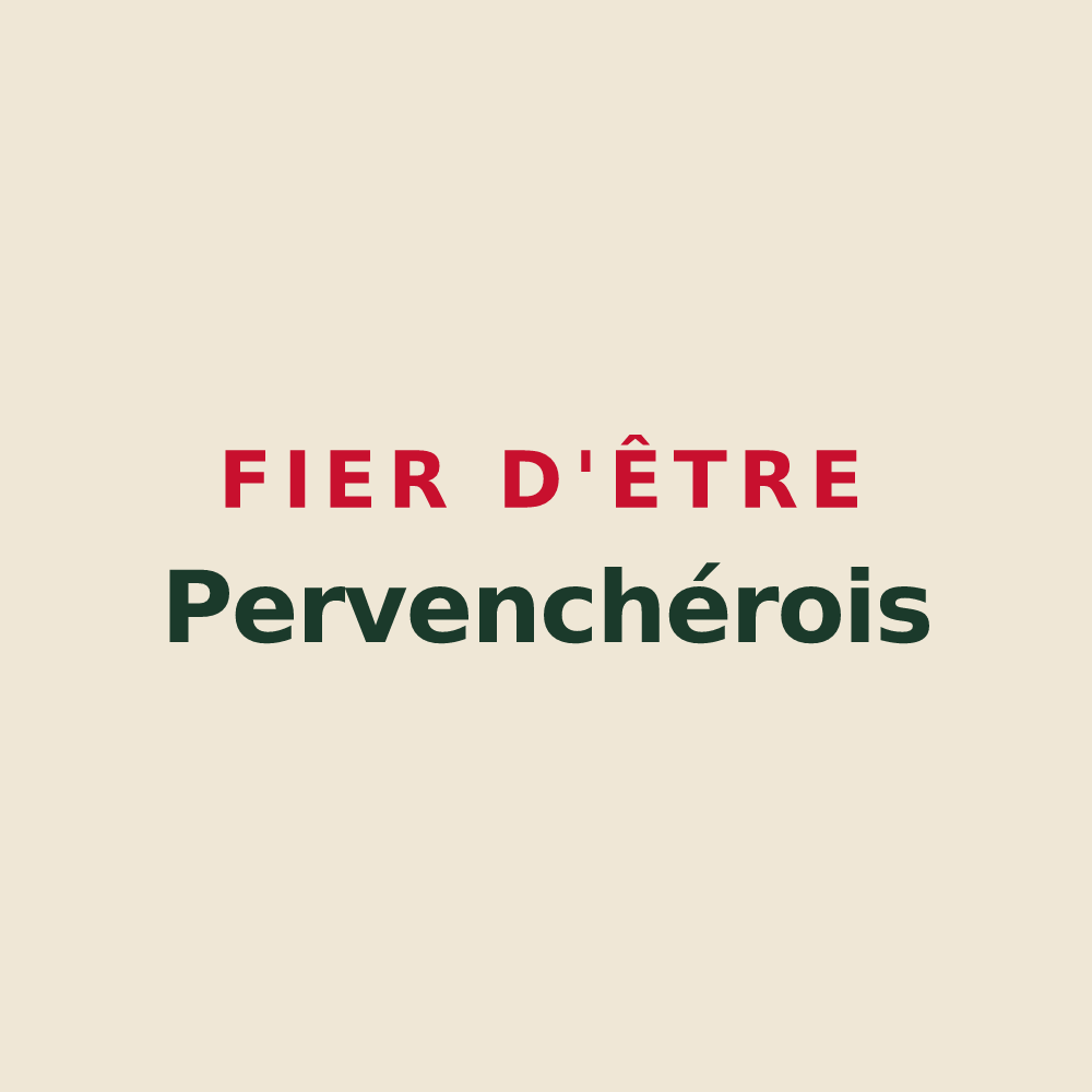 Tote bag « Fier d'être Pervenchérois » — design pour Pervenchères