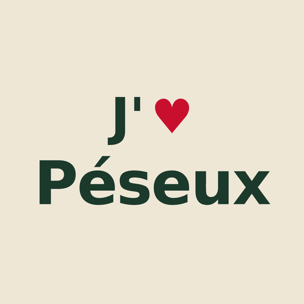 Tote bag personnalisé Péseux — design J'aime Péseux