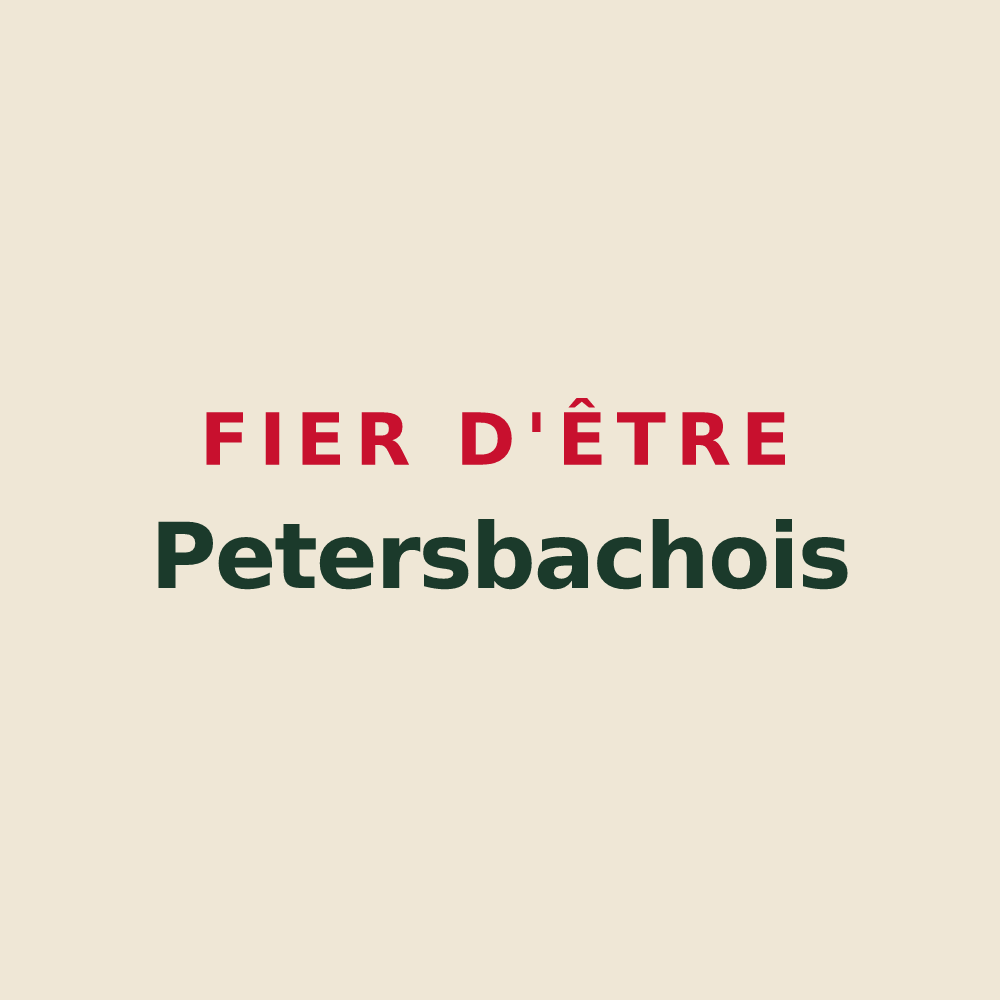 Tote bag « Fier d'être Petersbachois » — design pour Petersbach