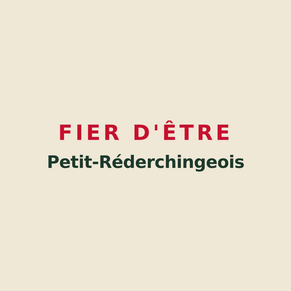 Tote bag « Fier d'être Petit-Réderchingeois » — design pour Petit-Réderching