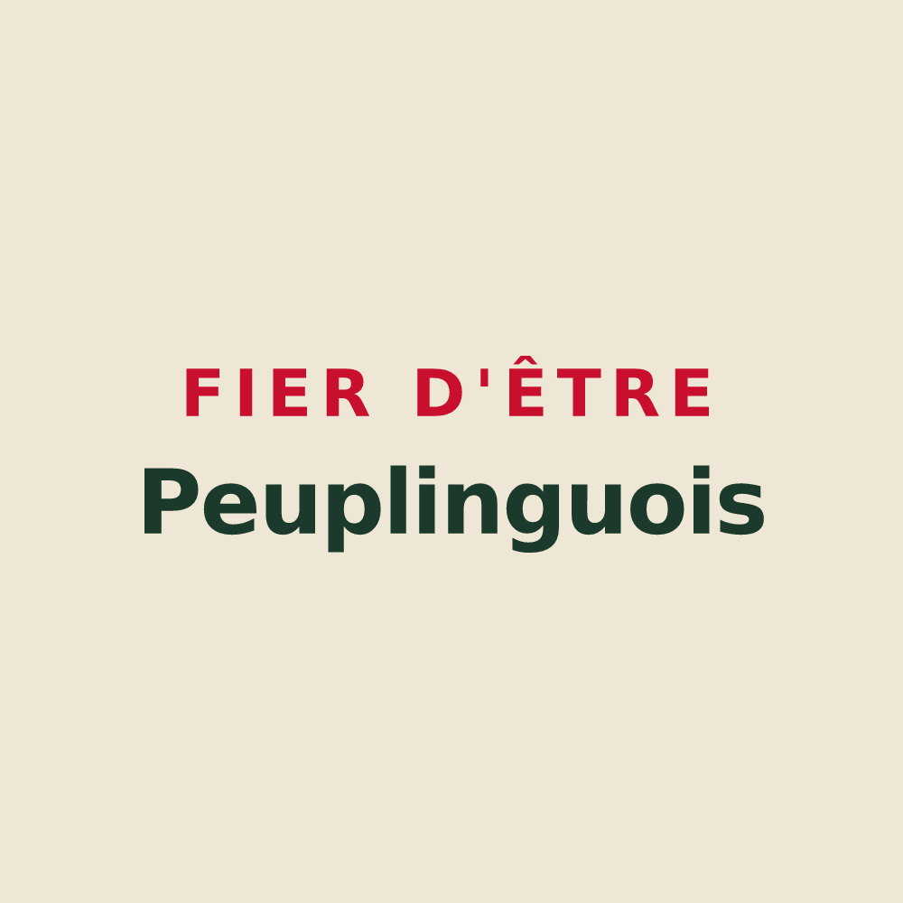 Tote bag « Fier d'être Peuplinguois » — design pour Peuplingues