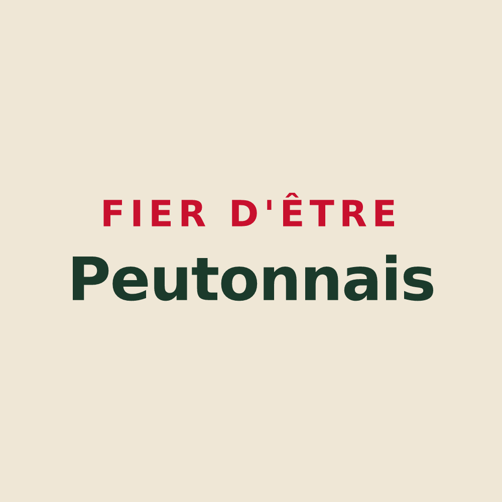 Tote bag « Fier d'être Peutonnais » — design pour Peuton