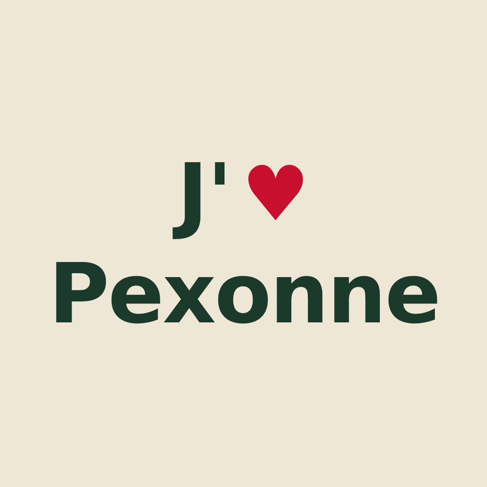 Tote bag personnalisé Pexonne — design J'aime Pexonne