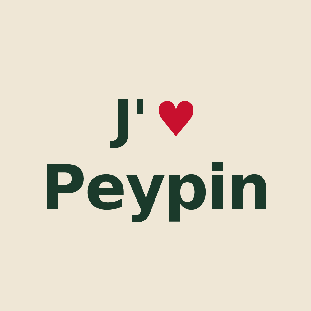 Tote bag personnalisé Peypin — design J'aime Peypin