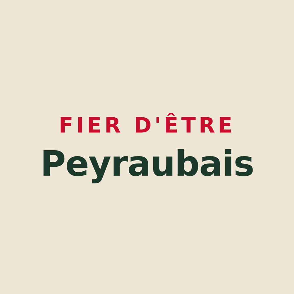 Tote bag « Fier d'être Peyraubais » — design pour Peyraube