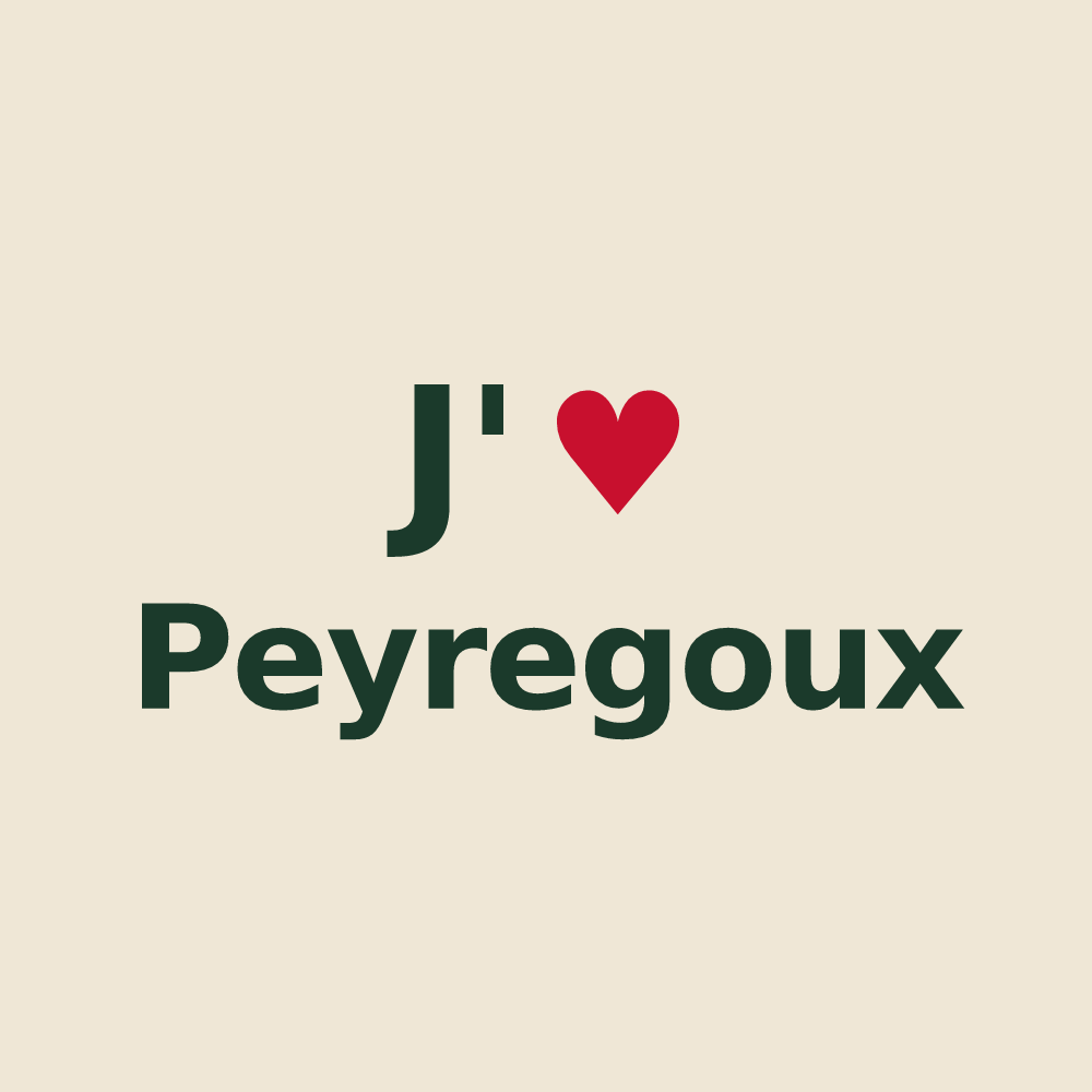 Tote bag personnalisé Peyregoux — design J'aime Peyregoux